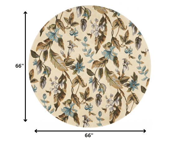 2' X 8'  Runner Wool Ivory Or Teal Area Rug