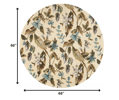 2' X 8'  Runner Wool Ivory Or Teal Area Rug