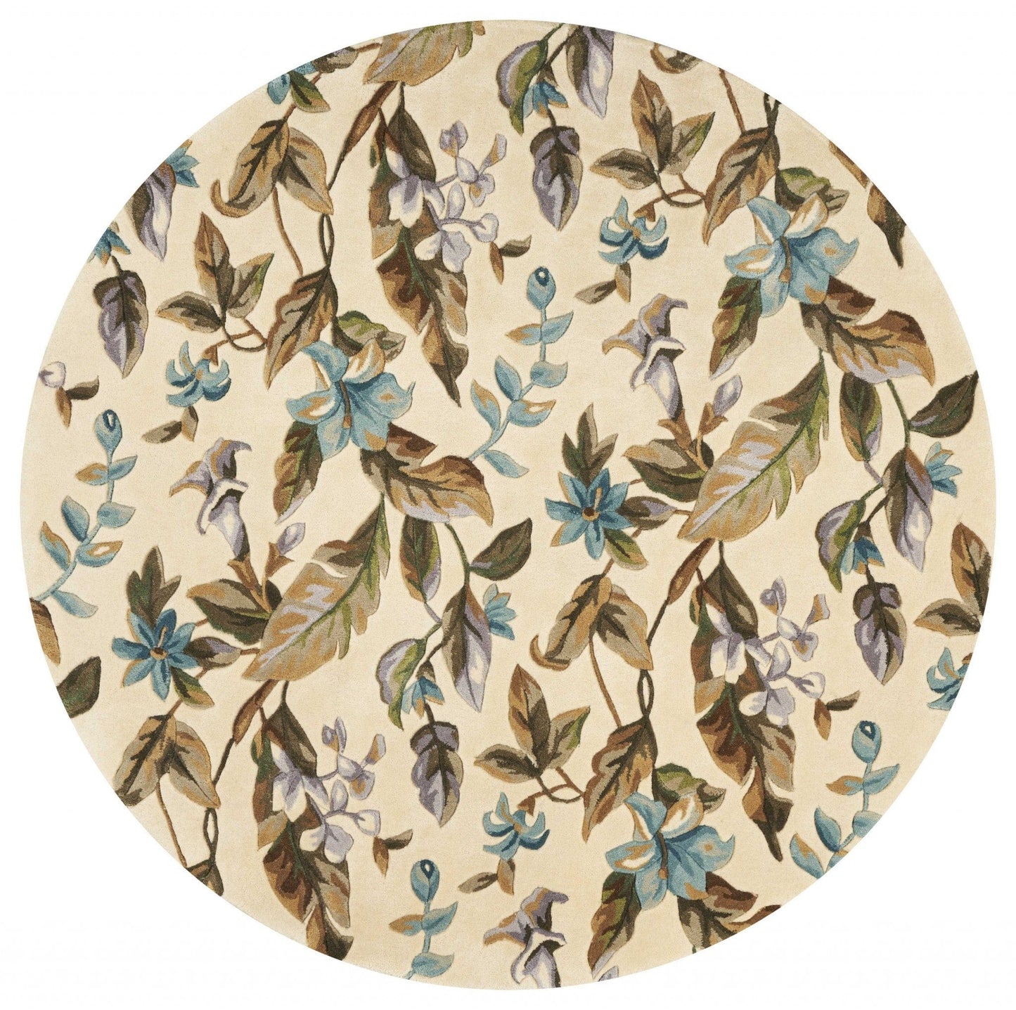 2' X 8'  Runner Wool Ivory Or Teal Area Rug