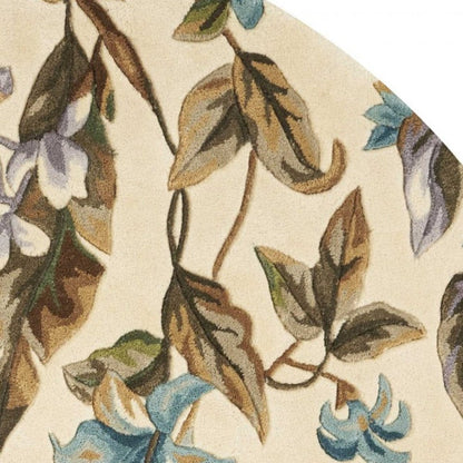 2' X 8'  Runner Wool Ivory Or Teal Area Rug