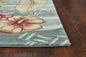 5' X 7' 6 Polyester Seafoam Area Rug