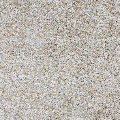 8' Round  Polyester Ivory  Heather Area Rug