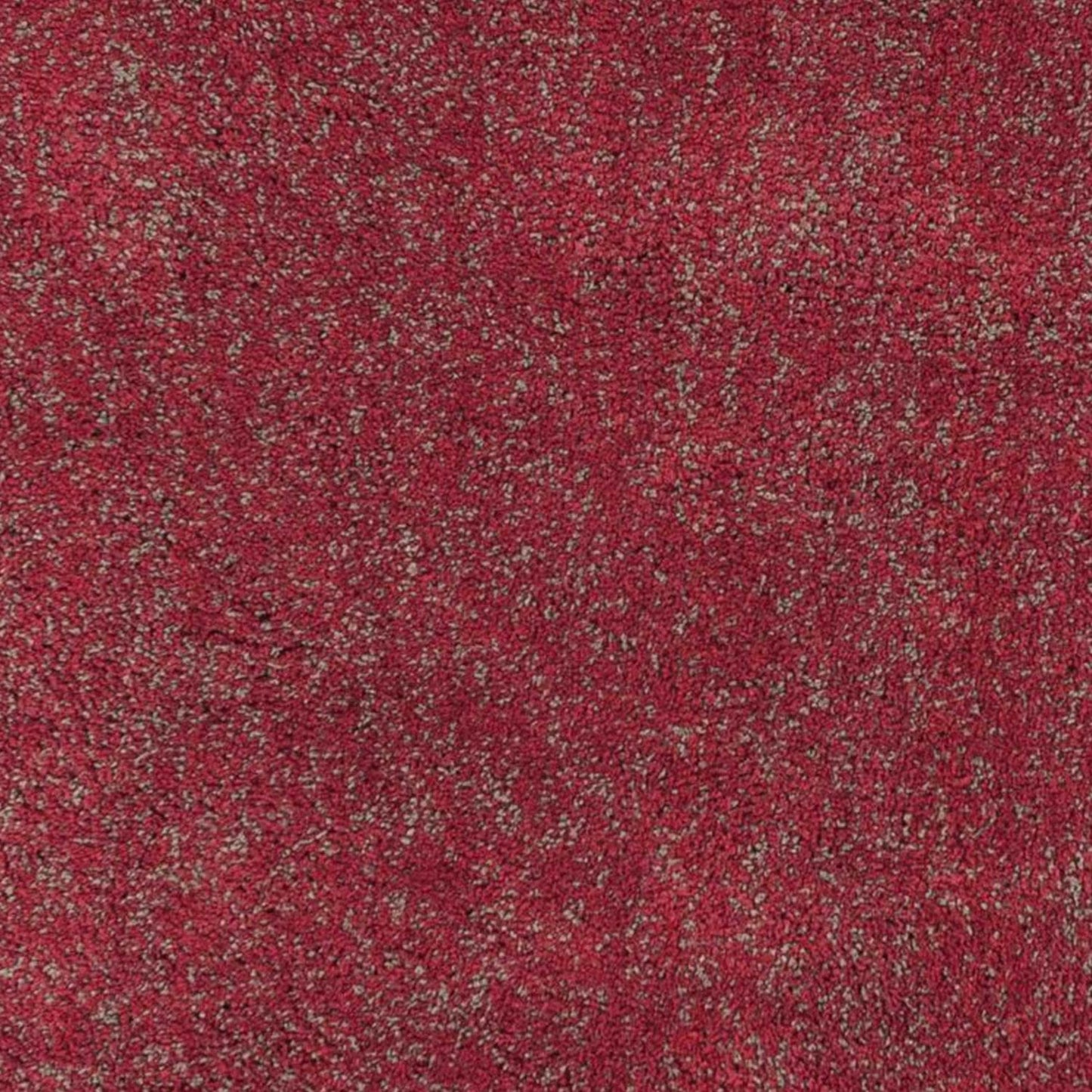 8' Round  Polyester Red Heather Area Rug