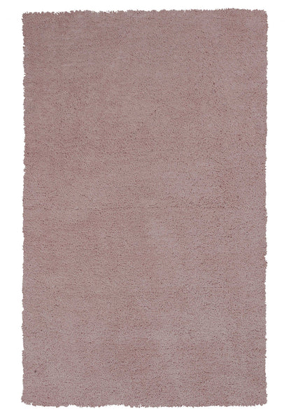8' Round  Polyester Rose Pink Area Rug