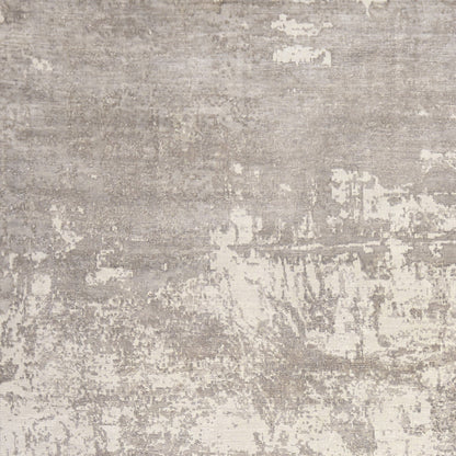 3' X 5' Beige Abstract Viscose Indoor Area Rug