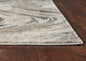 5' X 8' Natural Abstract Wave Brushstrokes Indoor Area Rug