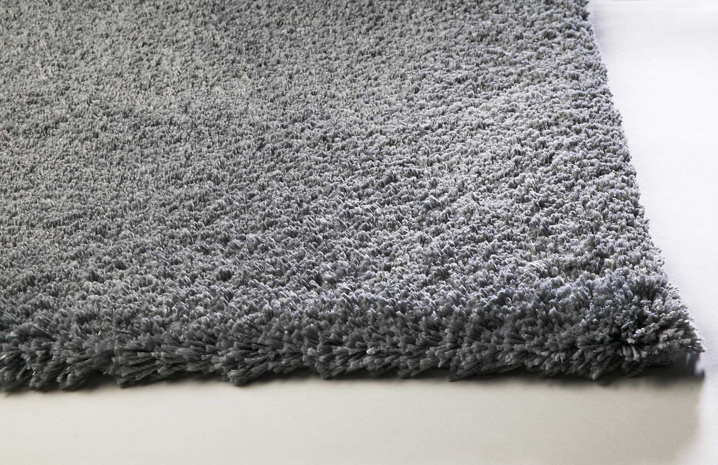 8' Round  Polyester Grey Area Rug