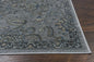 3'X5' Silver Blue Machine Woven Paisley Indoor Area Rug