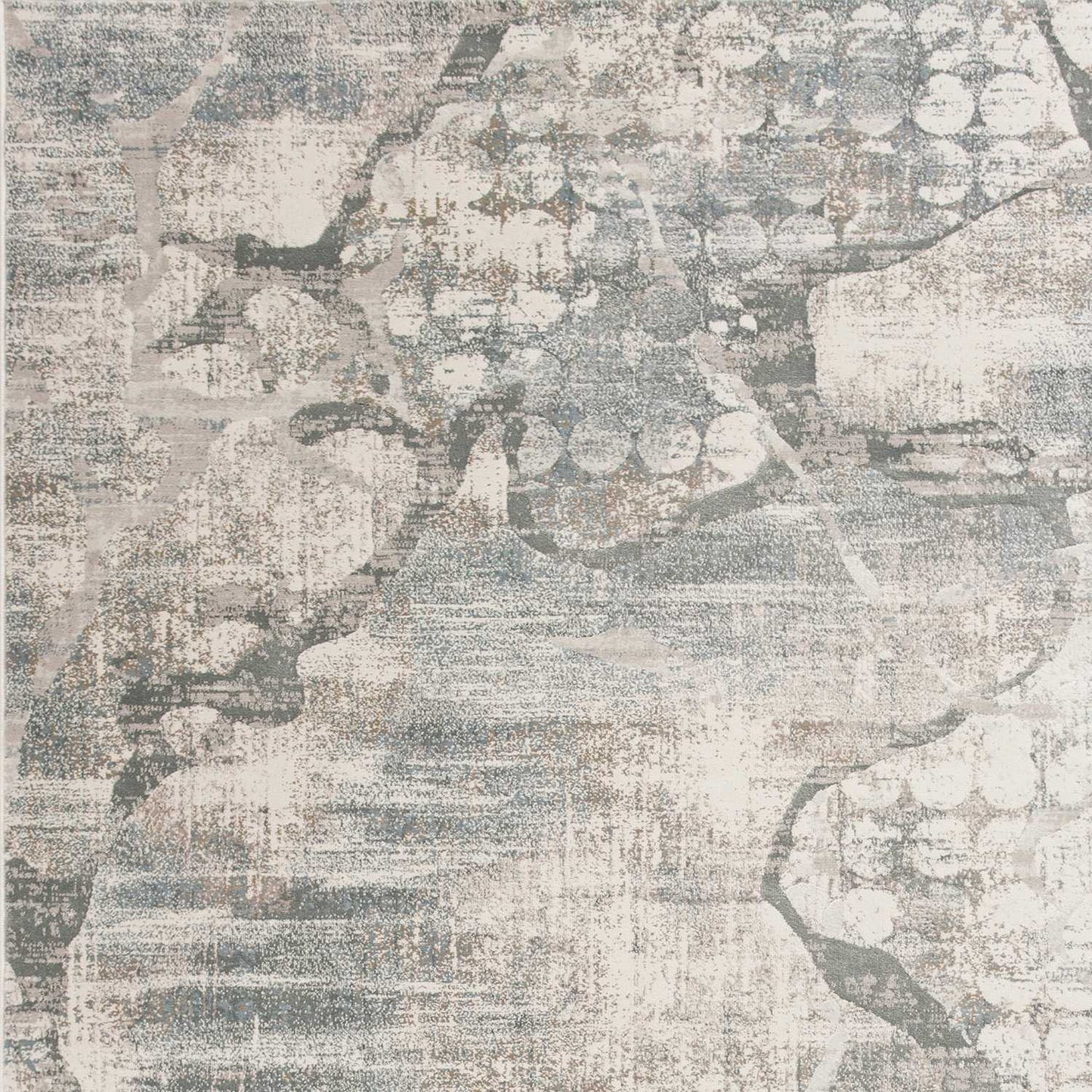 8'X11' Ivory Mist Machine Woven Abstract Indoor Area Rug