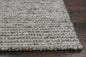 5' X 7'  Natural Wool Boucle Berber Style Area Rug