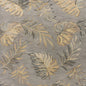 8' Grey Hand Tufted Tropical Palms Round Indoor Area Rug