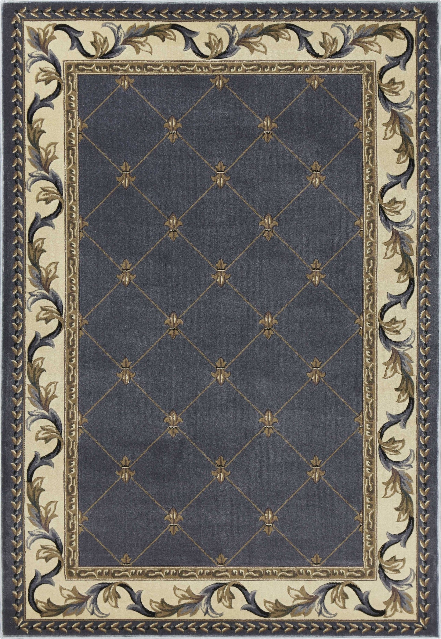9' X 13'  Polypropylene Blue Area Rug