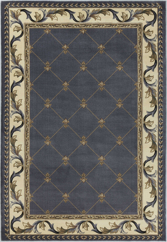 9' X 13'  Polypropylene Blue Area Rug
