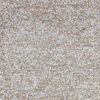 8' Round  Polyester Ivory  Heather Area Rug