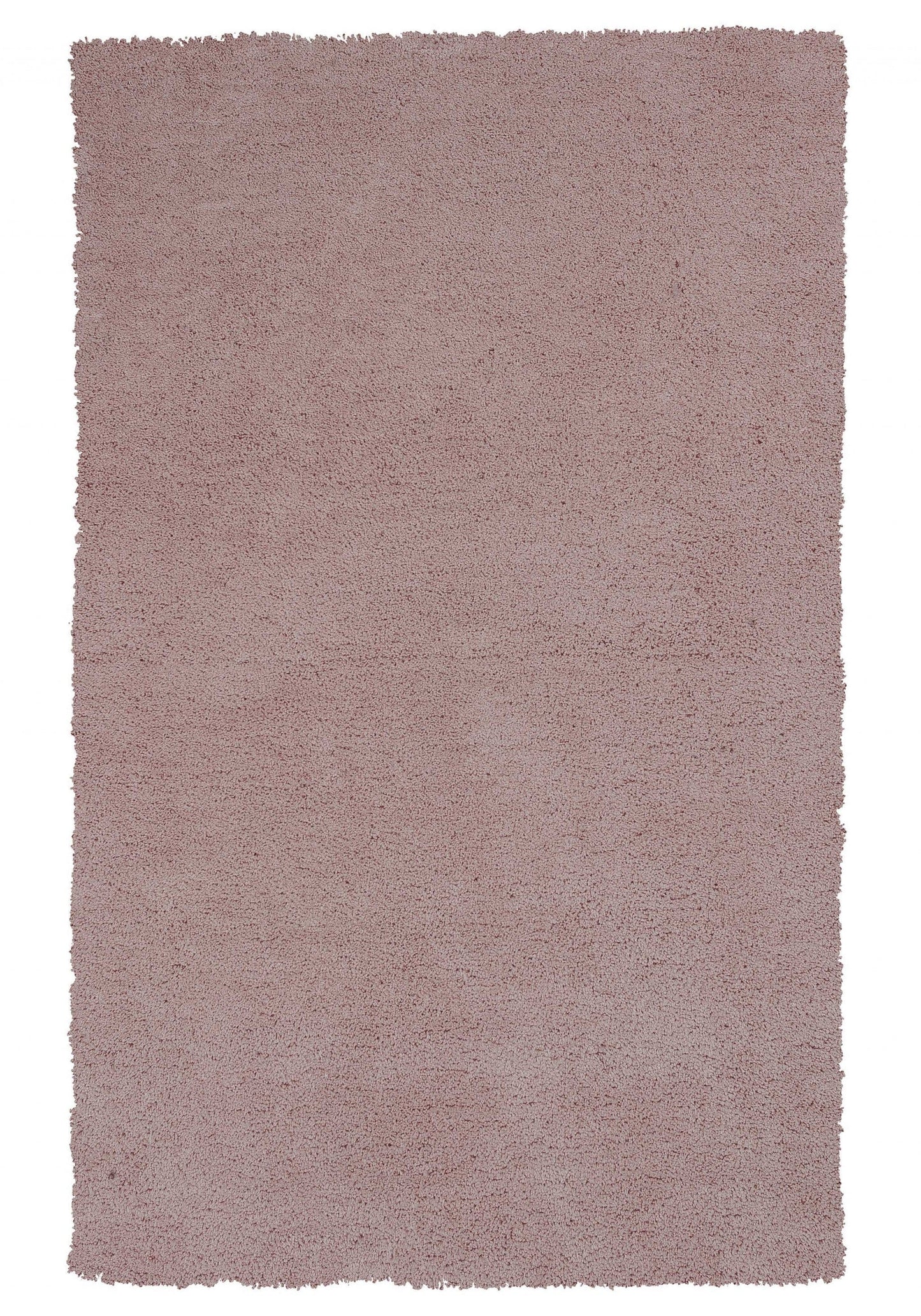 8' Round  Polyester Rose Pink Area Rug