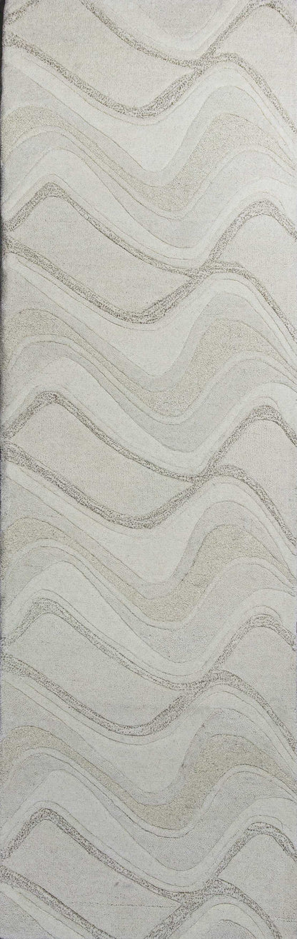 8' X 10' 6 Wool Ivory  Area Rug