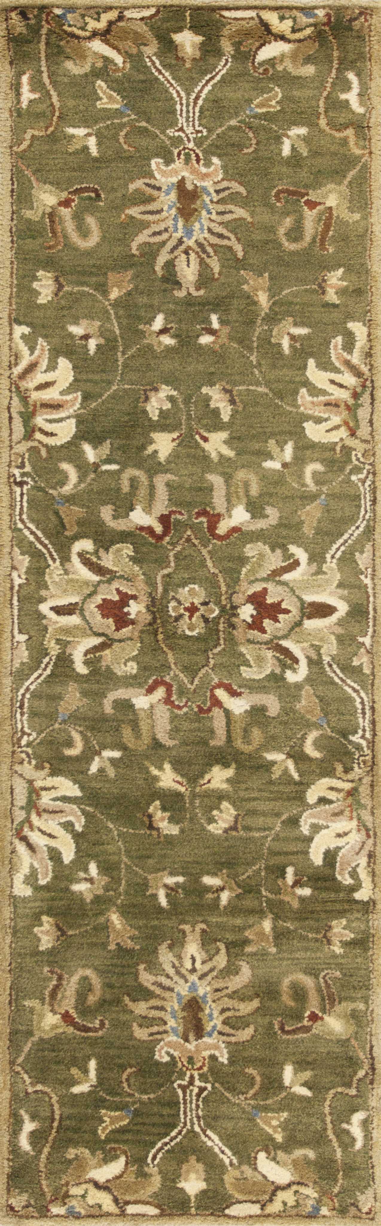 9' X 13' Wool Emerald Green Area Rug