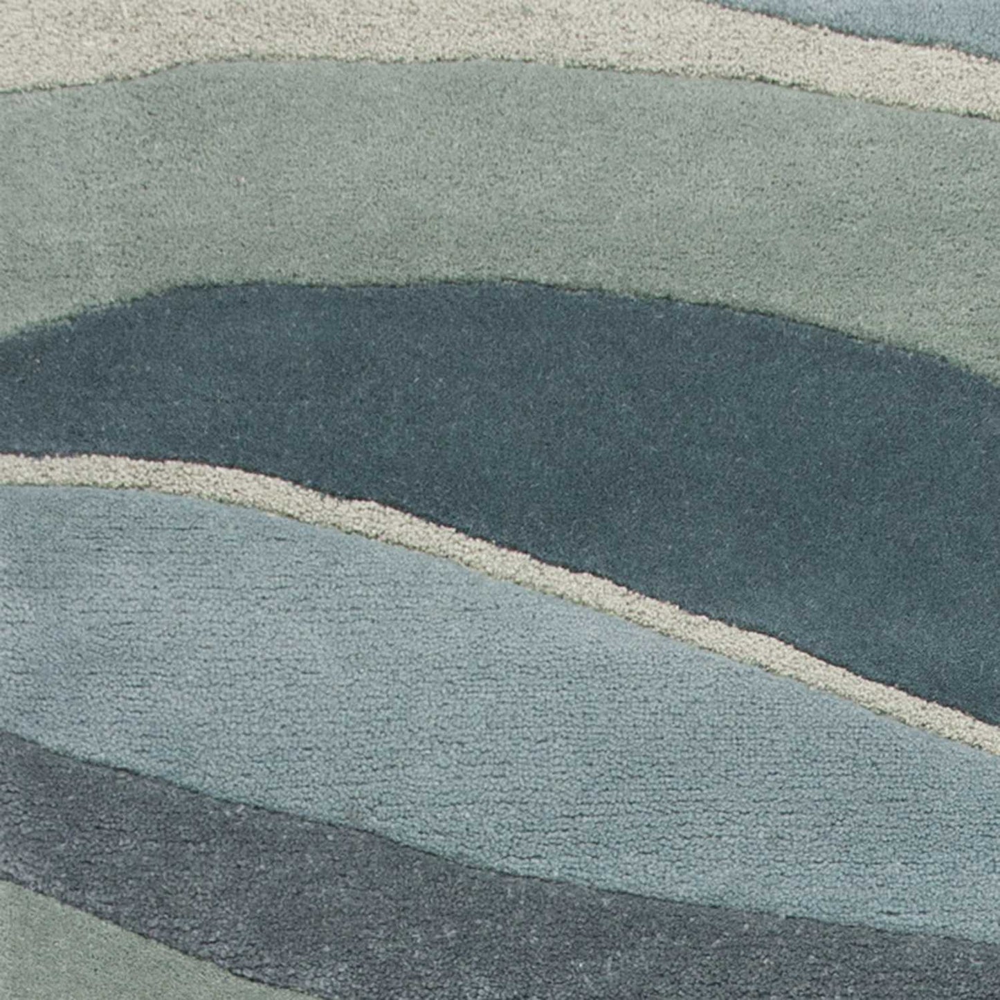 8' X 10' 6 Wool Ocean Area Rug