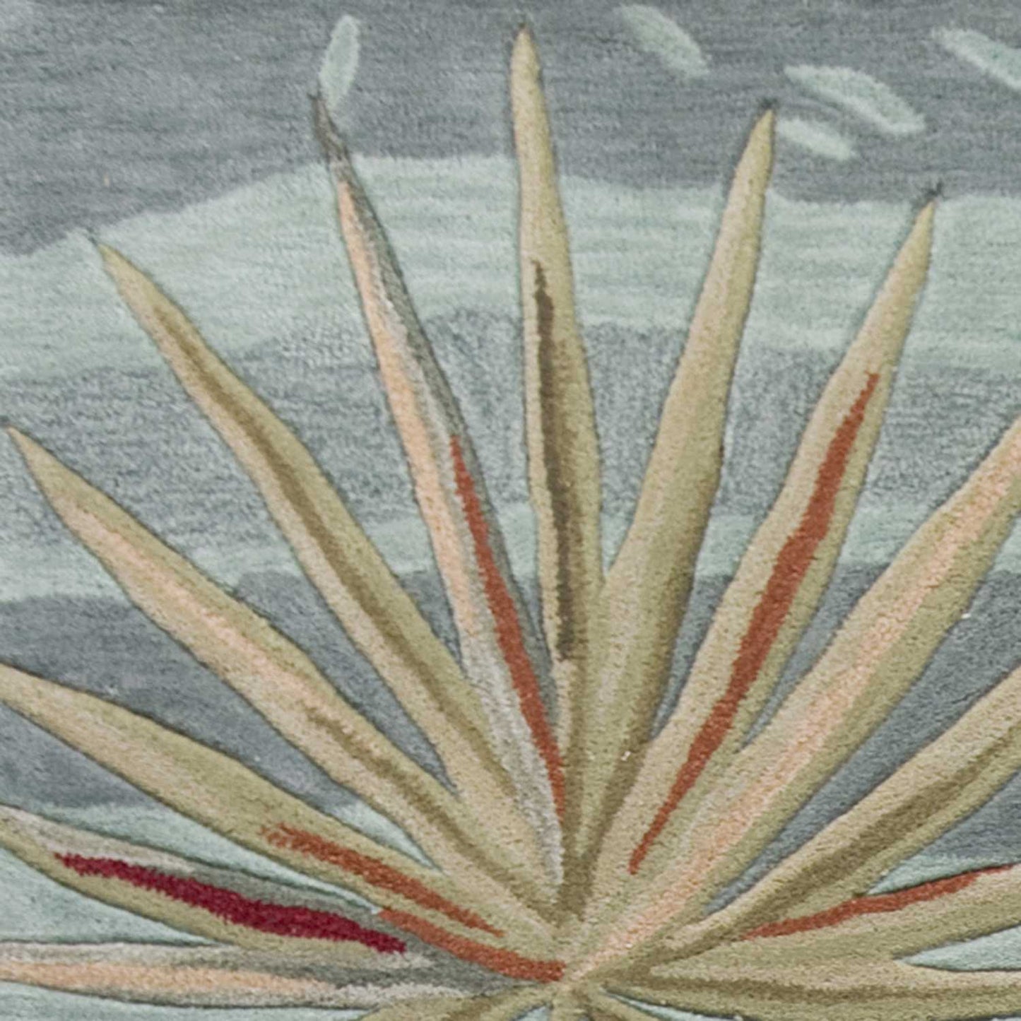 5' X 7' 6 Polyester Seafoam Area Rug