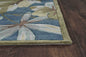 5' X 7' 6 Polyester Ocean Area Rug