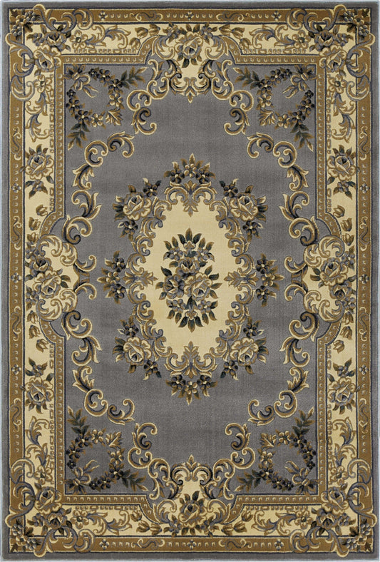 7' X 10'  Polypropylene Slate Blue Area Rug