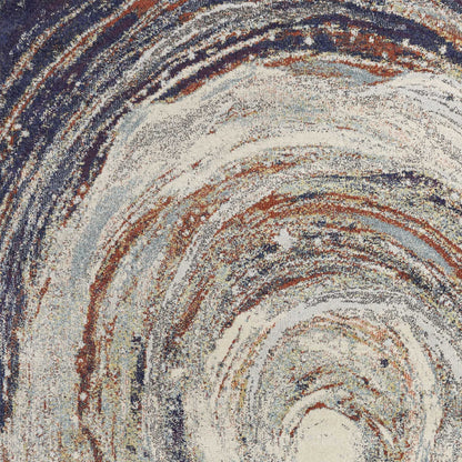 8' X 11' Sage Vintage Circular Patterns Indoor Area Rug