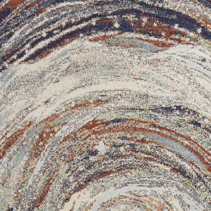 8' X 11' Sage Vintage Circular Patterns Indoor Area Rug