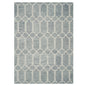 8'X10' Slate Blue Hand Tufted Geometric Indoor Area Rug