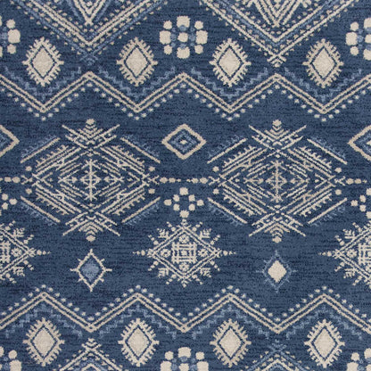 7' X 11'  Polypropylene Demin Area Rug