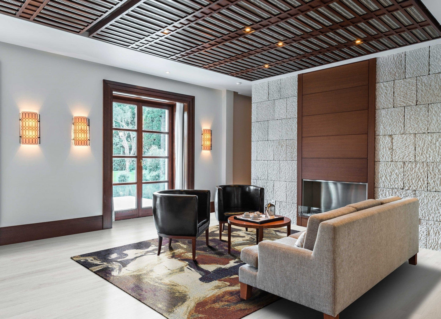 5' X 7'  Ft Polypropylene Multi Area Rug