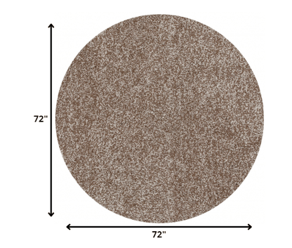 8' X 10' Polyester Beige Heather Area Rug