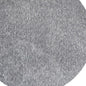 8' Grey Heather Round Indoor Shag Rug