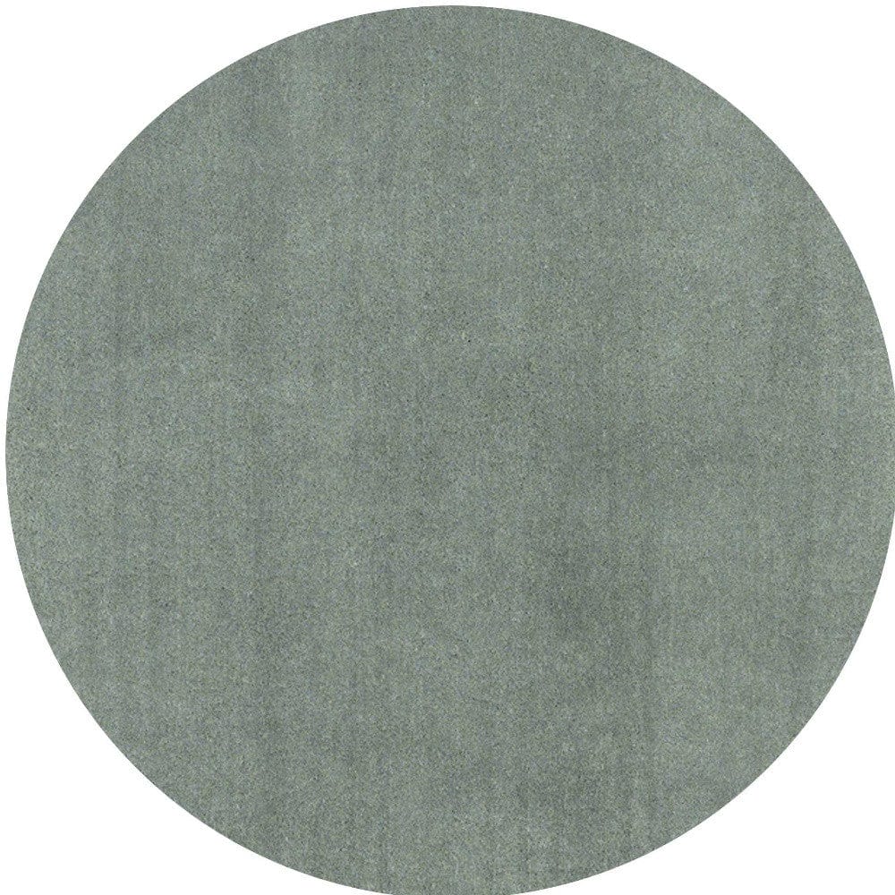 8' Round  Polyester Slate Area Rug