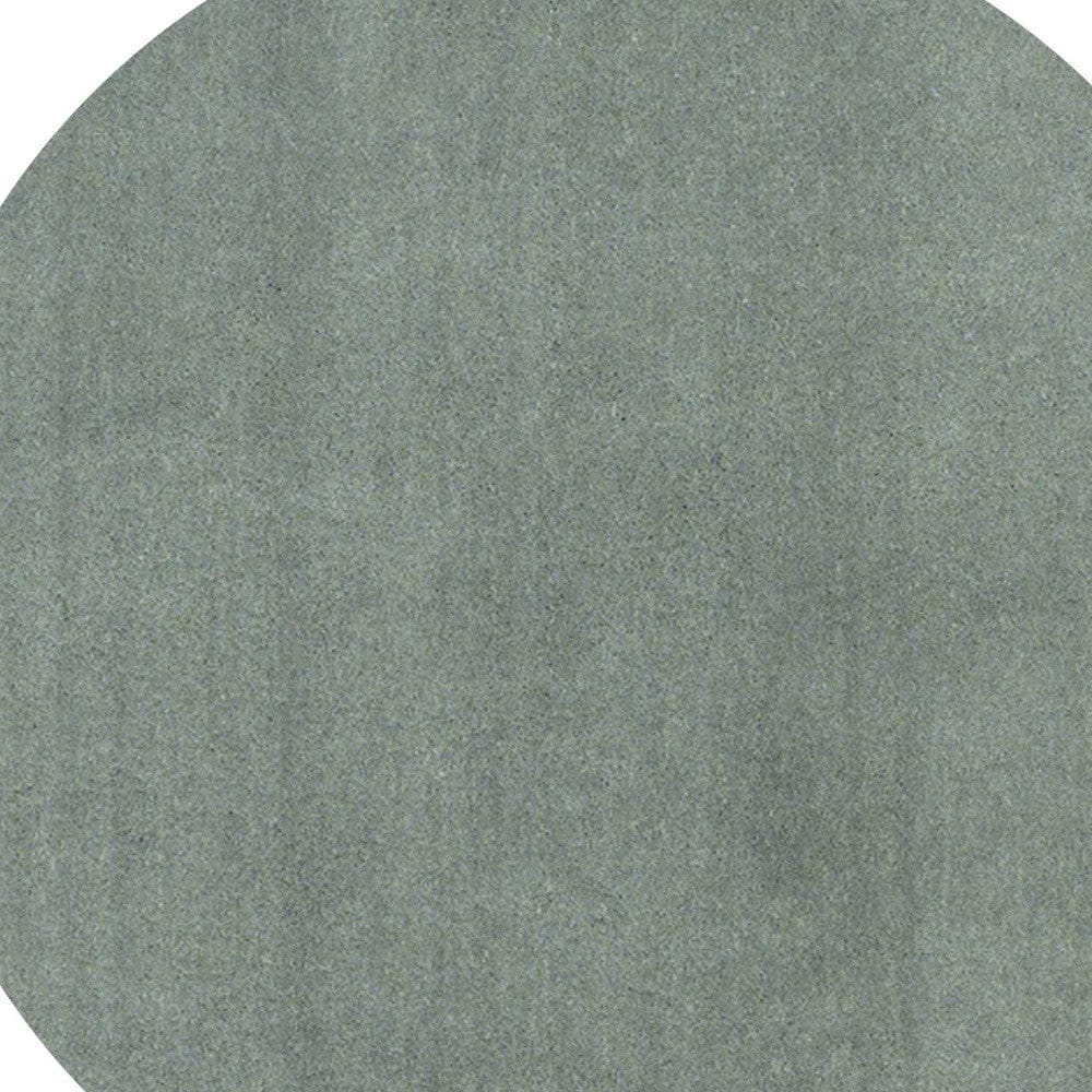 8' Round  Polyester Slate Area Rug
