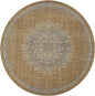 8' Sage Green Round Indoor Shag Rug