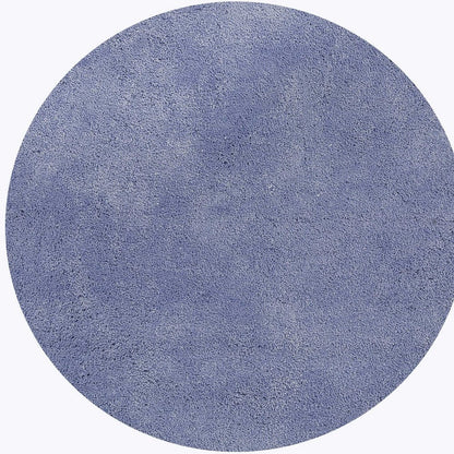 8' Round  Polyester Purple Area Rug