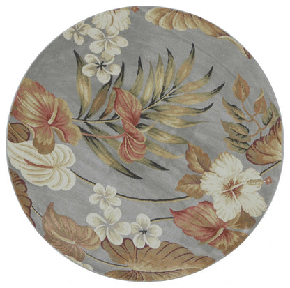 2' X 7' Slate Blue Polypropylene Runner Rug