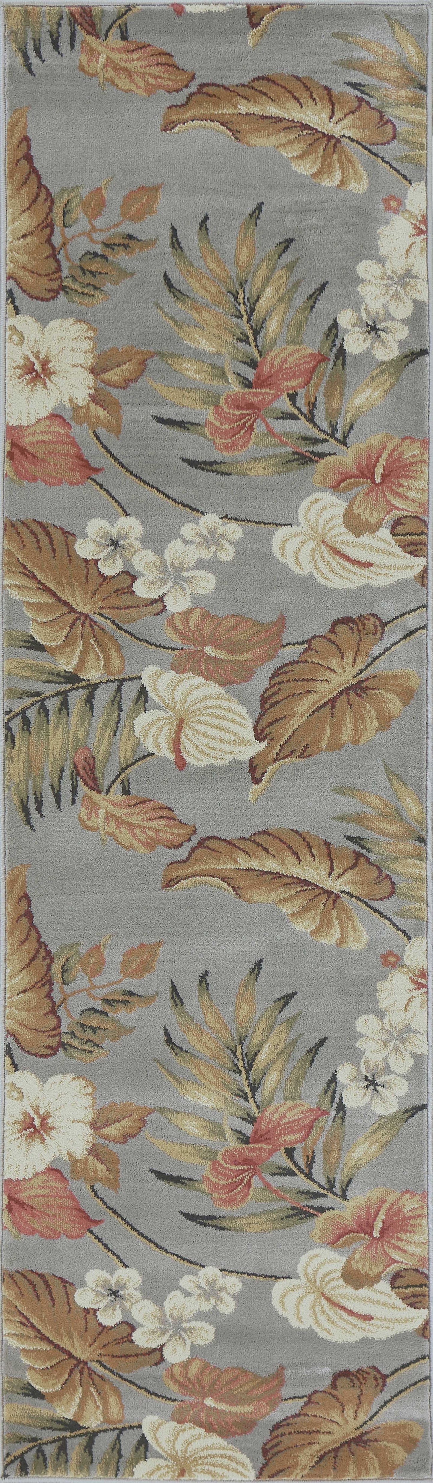 2' X 7' Slate Blue Polypropylene Runner Rug