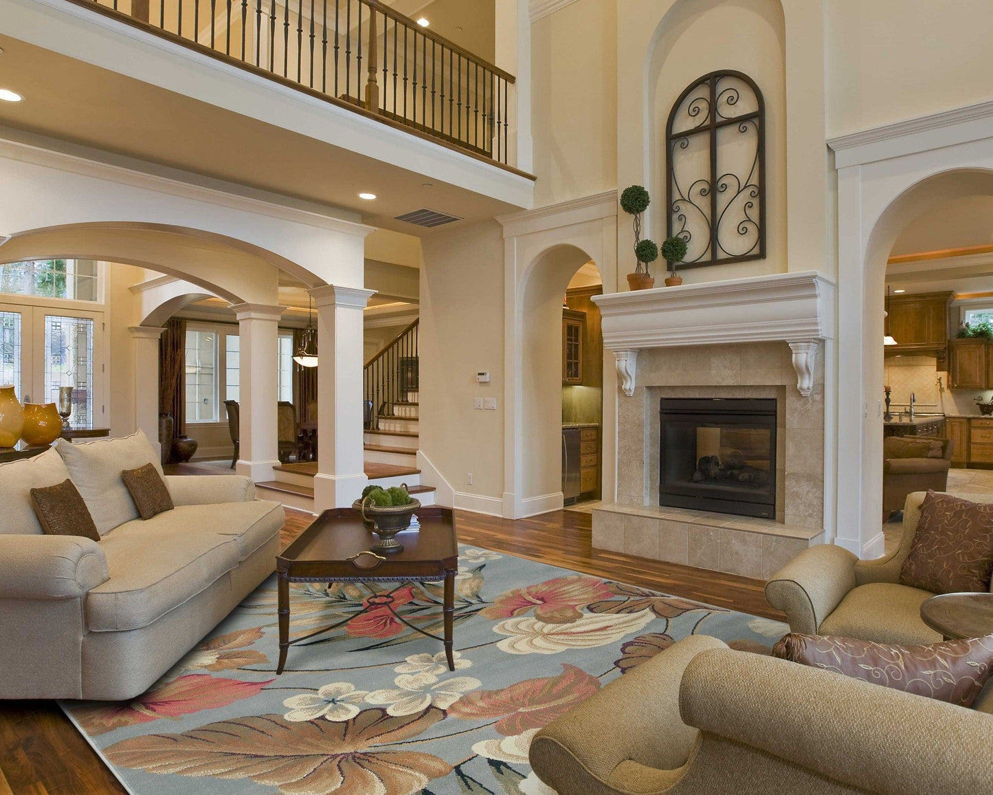 2' X 7' Slate Blue Polypropylene Runner Rug