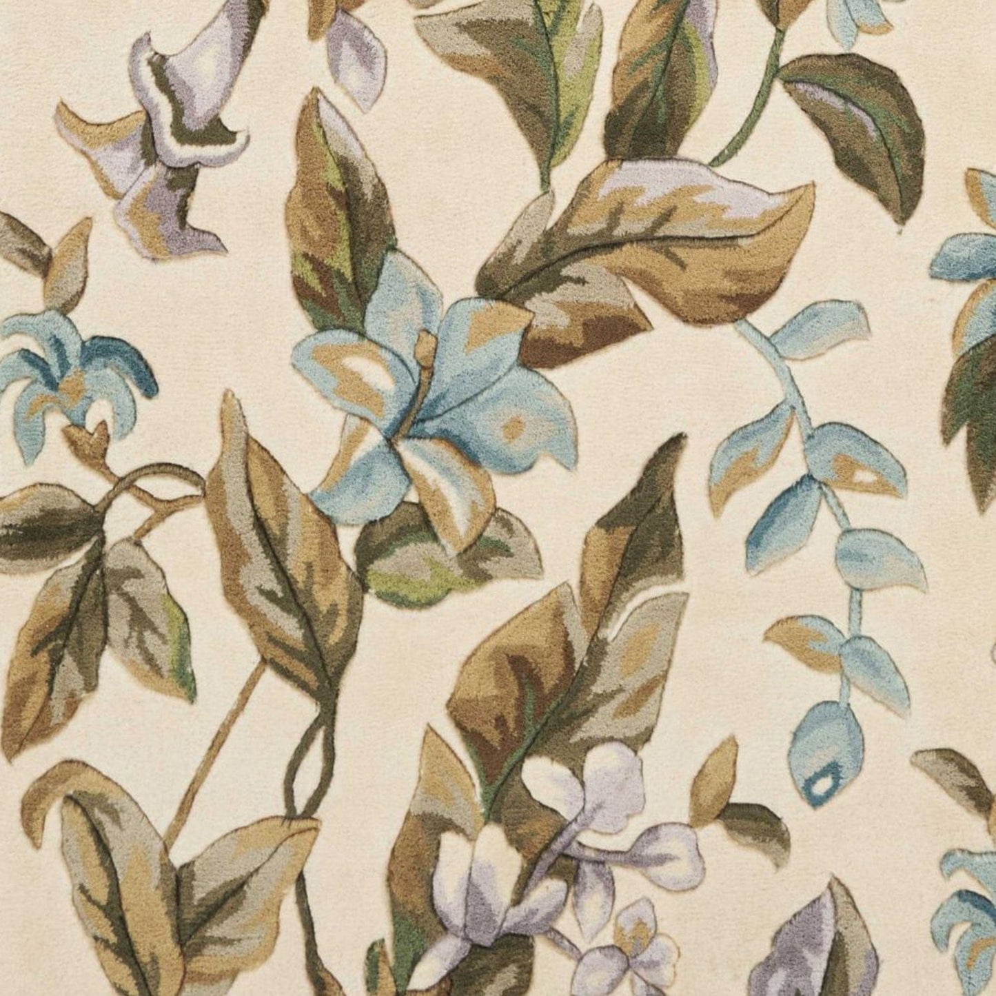 2' X 8'  Runner Wool Ivory Or Teal Area Rug