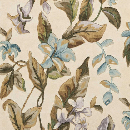 2' X 8'  Runner Wool Ivory Or Teal Area Rug