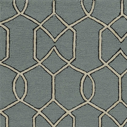 5' X 7' Spa Geometric Trellis Uv Treated Indoor Area Rug