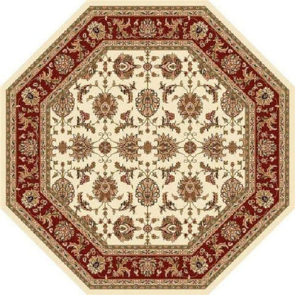 9' X 13'  Polypropylene Ivory Or Red Area Rug