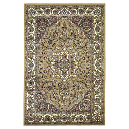 9' X 13'  Polypropylene Beige Or  Ivory  Area Rug