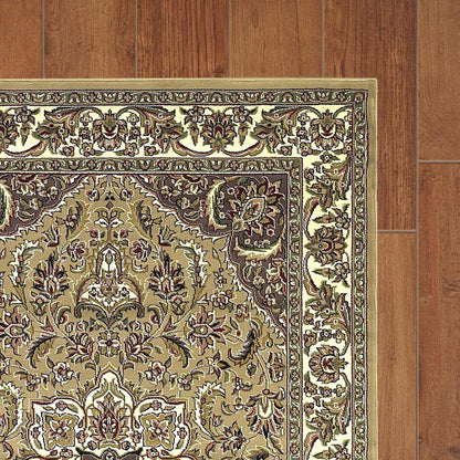 9' X 13'  Polypropylene Beige Or  Ivory  Area Rug