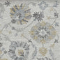 10'X13' Ivory Machine Woven Floral Vines Indoor Area Rug