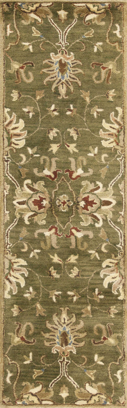 9' X 13' Wool Emerald Green Area Rug