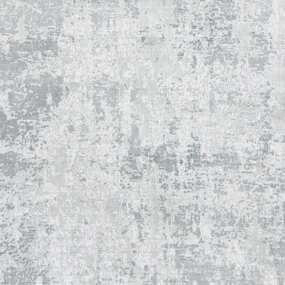 9'X12' Dew Grey Hand Loomed Abstract Brushstroke Indoor Area Rug