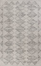 6'7 X 9'6 Polypropylene Grey Area Rug