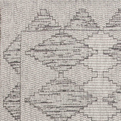 6'7 X 9'6 Polypropylene Grey Area Rug